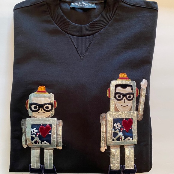 Dolce & Gabbana Other - 💯 Dolce & Gabbana Applique Robot Sweatshirt